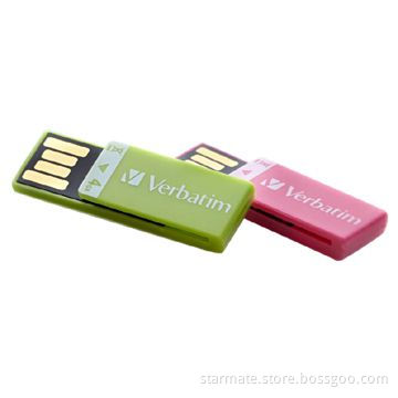 Mini Slip USB Flash Drives with High-speed USB 2.0 Interface, Used for PC